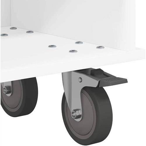  stalak Bijelo 100 x 35 x 35 cm Konstruirano drvo Slike
