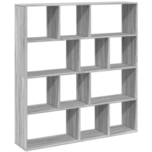 Maison Chic Knjižna omara - Knjižni regal siva sonoma 132x29x141,5 cm inženirski les, (21725553) Slike
