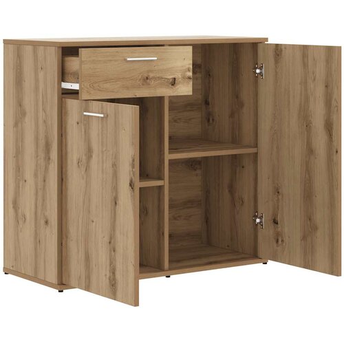  Komoda Artisan hrast 80x36x75 cm izrađeno drvo Slike