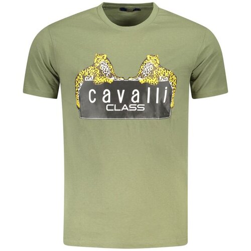 Cavalli Class Mu&scaron;ka Majica Kratkih Rukava Zelena Cijene