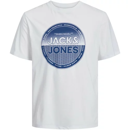Jack & Jones Majica 'LOYD' plava / bijela