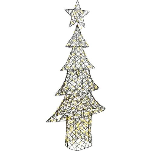 vidaXL Božično drevo med 240 LED Toplo bela 180 cm Ratan Cene