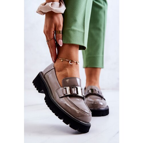 Kesi Lacquered shoes Grey Corine Slike