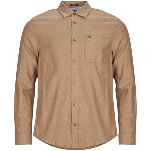 Tommy Jeans Srajce z dolgimi rokavi TJM REG FLANNEL SHIRT EXT Bež Slike
