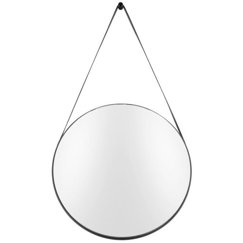 PT LIVING Stensko ogledalo z okvirjem v črni barvi Balanced, ø 47 cm Cene
