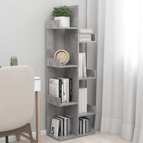 vidaXL knjižna omara betonsko siva 48x25,5x140 cm iverna plošča Cene