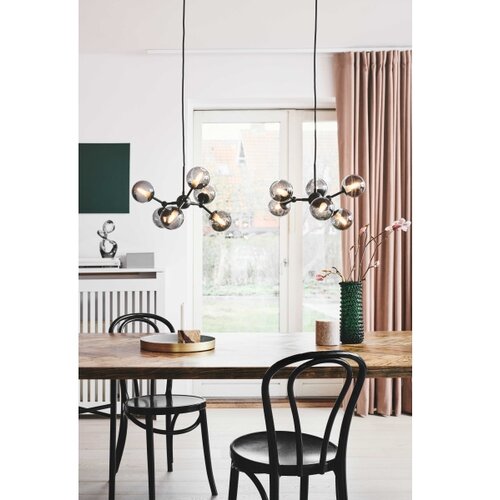 Halo Design 736553 - Visilica na sajli ATOM 6xG9/28W/230V prečnik 45 cm crna/k. crna Slike