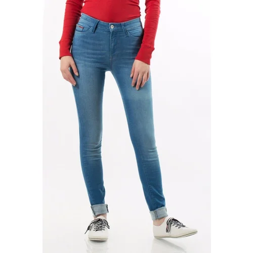 Tommy Hilfiger Jeans Tommy Jeans Jeans - Tommy Hilfiger HIGH RISE SKINNY SANTANA DYBBST blue