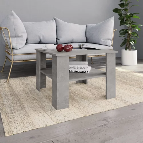  Stolić za kavu siva boja betona 60 x 60 x 42 cm od iverice