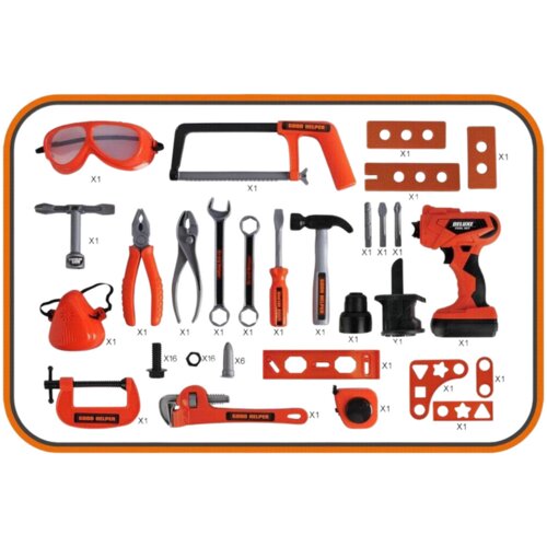 Lean Toys diy kit &amp;scaron;katla za orodje baterijski vrtalnik Slike