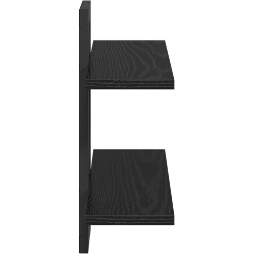  Plutajuće police Crni hrast 40 x 15 x 40 cm Konstruirano drvo Slike