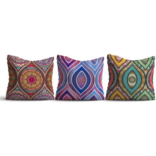 Opviq set 3 jastuka 43x43cm Šareni Cene
