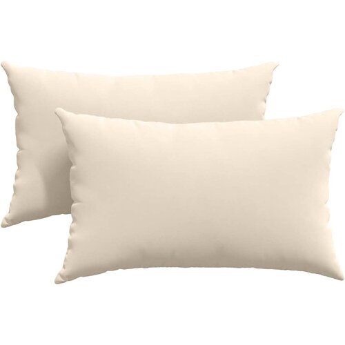  Jastučići za sofu 2 pcs Bež 50 x 30 cm tkanina Slike