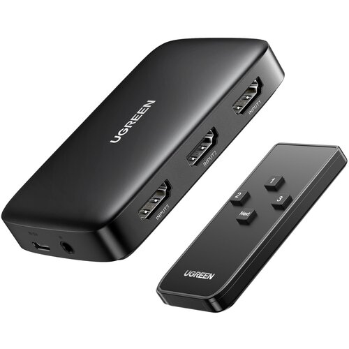 Ugreen Stikalo CM332 3v1 HDMI 1.4 4K 30 Hz (črno), (20628240) Cene