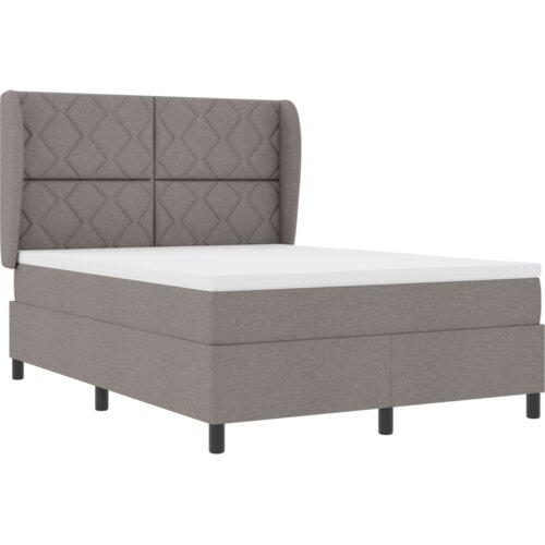 Box spring krevet s madracem u taupe boji 160x200 cm tkanina Slike