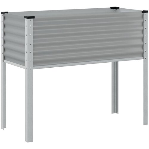 Maison Chic Vrtna greda - cvetlična korita - Cvetlični Lonec siva 100x41x90 cm jeklo, (21790538) Slike