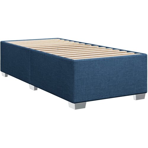 VidaXL Posteljni okvir moder 100x200 cm blago, (21292609) Slike
