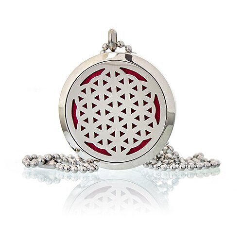  Aromaterapevtska ogrlica &ndash; Cvet življenja, 30 mm - Stainless steel - Majhna pozornost Cene