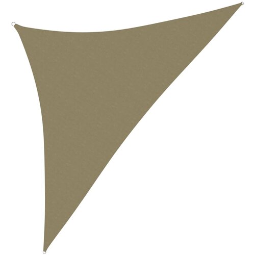 vidaXL Senčno jadro oksford blago trikotno 3,5x3,5x4,9 m bež, (20609447) Cene