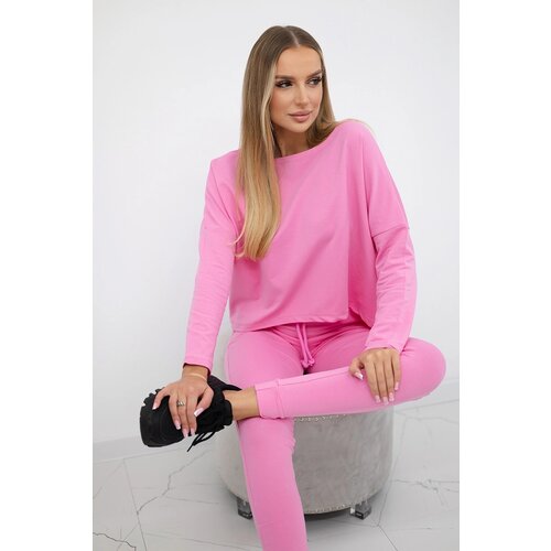 Kesi Set with an oversized blouse in light pink color Cene