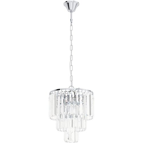 Eglo Viseća lampa AGRIGENTO 4xE14 28 cm hrom/kristal 39484 Slike