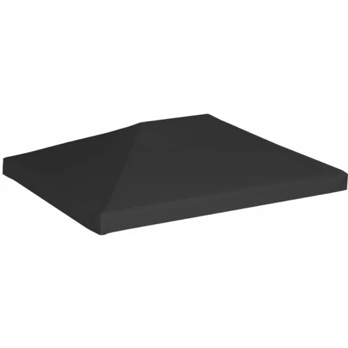 vidaXL Streha za paviljon 270 g/m² 4x3 m črna, (20580621)