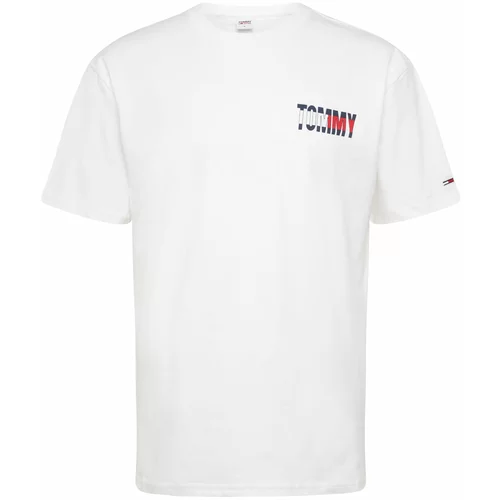 Tommy Jeans Majica mornarska / rdeča / bela