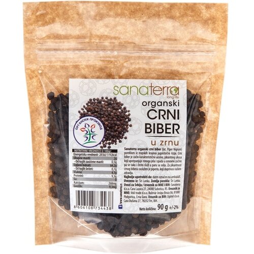 Sanaterra organski crni biber u zrnu 90gr 1615608 Cene