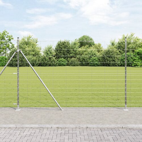 VidaXL Poljska ograja 1.6x50 m pocinkano jeklo Slike