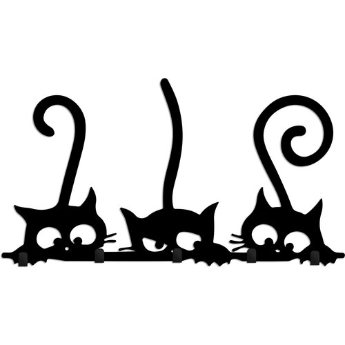 WALLXPERT Čiviluk Hidden Cats Cene