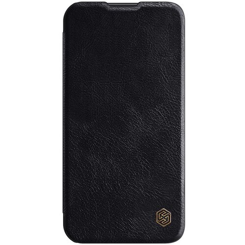 Nillkin Qin Pro usnjeni ovitek za iPhone 14 Pro (črn), (20833664) Slike