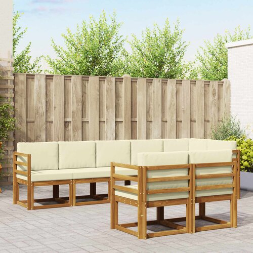  Set vanjskih sofa 8 kom. Prirodna i krem Cene