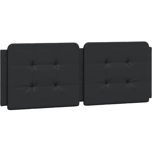 Maison Chic posteljno vzglavje - vzglavna omarica - vzglavna stranica črna 140 cm umetno usnje, (21704345) Cene