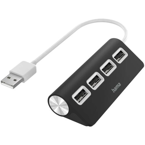 Hama razdelilnik Hub, 4 vrata, USB 2.0, 480 Mbit/s, 00200119 Slike