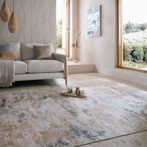 Flair Rugs Sivo-bež pralna preproga 190x290 cm Lila Abstract &amp;ndash; Slike