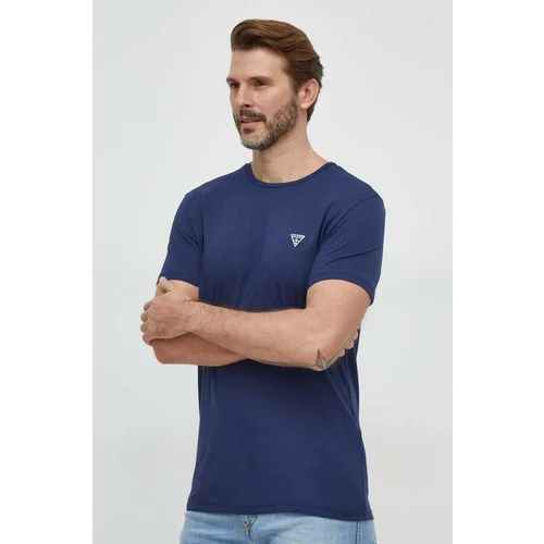 Guess Kratka majica 2-pack moški, mornarsko modra barva