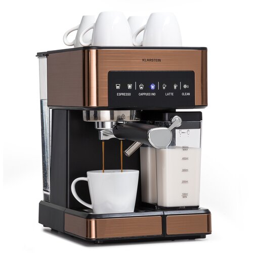 Klarstein Arabica Comfort, aparat za espresso, 1350W, 20 bara, 1,8 l, upravljačka površina osjetljiva na dodir Cijene