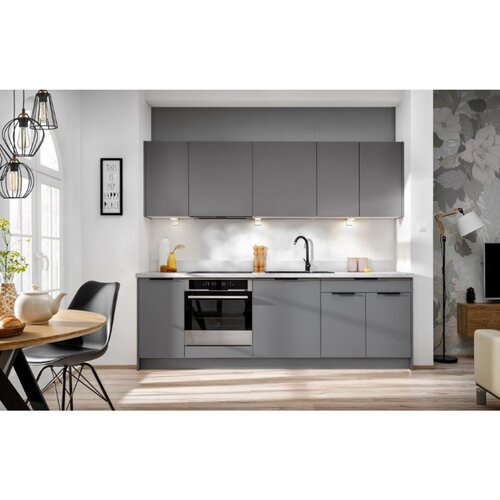 Kuhinjski blok JAGODA siva 240 z vgradnimi aparati Cene