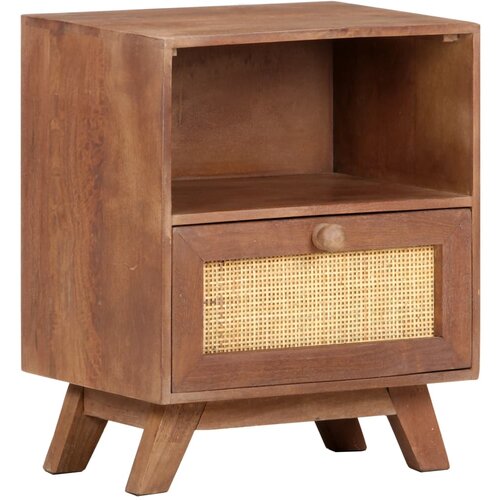 The Living Store Nočna omarica 40x30x50 cm trden mangov les - Nočna Omarica, (21433744) Slike