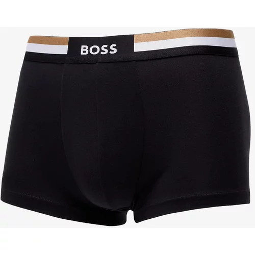 Hugo Boss Cotton-Blend Trunks With Signature-Stripe Waistband