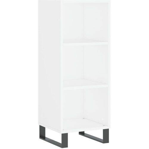  Visoka komoda bijeli 34,5x34x180 cm od konstruiranog drva Slike
