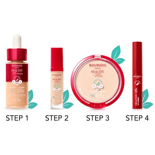 Bourjois Healthy Mix Clean &amp;amp; Vegan Serum puder 30 ml Odtenek 51.2w golden vanilla Slike