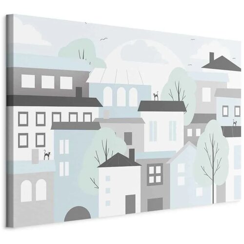  Slika - Colorful Town (1 Part) Wide 120x80 Standard Cijene