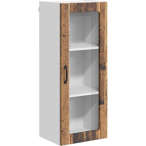  Zidni stakleni ormarić Lucca Staro drvo 40 x 31 x 100 cm Slike