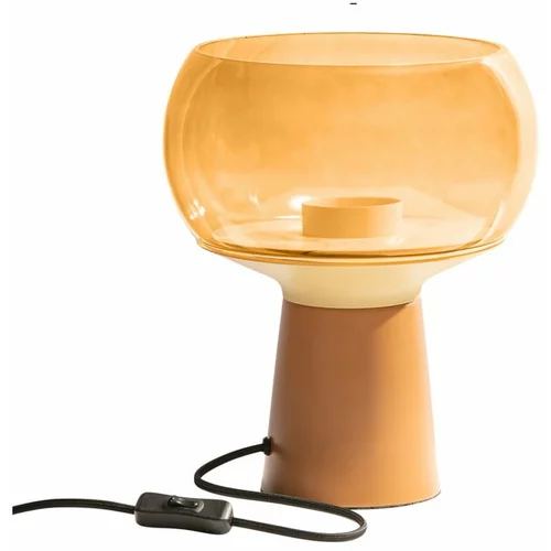 BePureHome narančasta metalna stolna svjetiljka, visina 28 cm