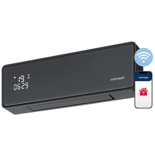  Concept QH4100 - Električni grejač 1000/2000W Wi-Fi IP22 siva + daljinski upravljač Cene