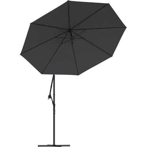  Zamjenska tkanina za konzolni suncobran 350 cm crna Slike