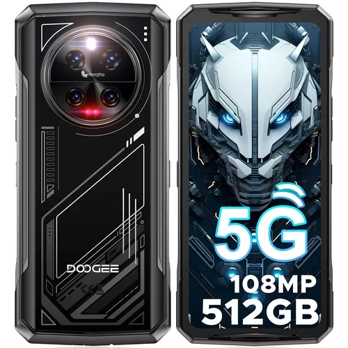 Doogee V40 5G 32/512GB, srebrna pametni robustni telefon Android 14, 8680mAh 120Hz 108MP+20MP nočni vid, (21682923)