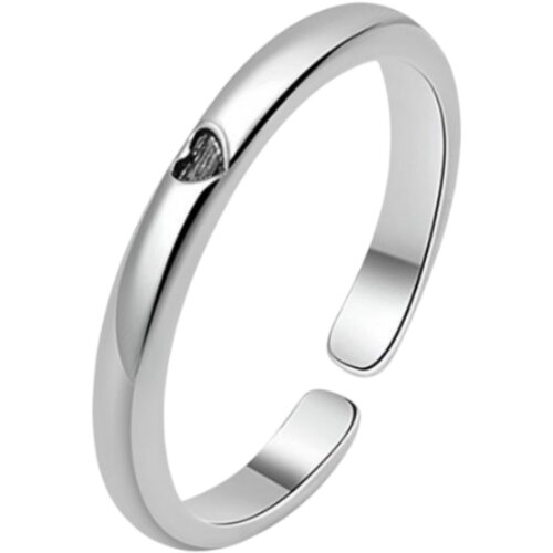 INF Nastavljiv prstan z odprtim srcem Silver, (21237941) Slike