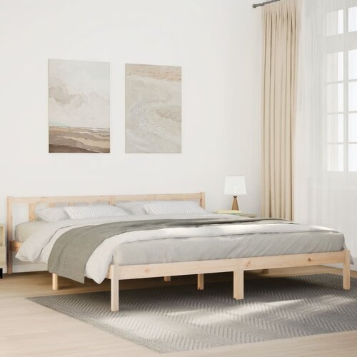 VidaXL Dugi okvir kreveta bez madraca 180 x 220 cm od borovine Slike